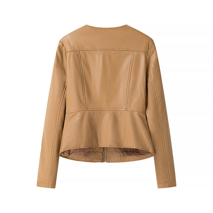 Levoire | Long chaîne détail veste en cuir