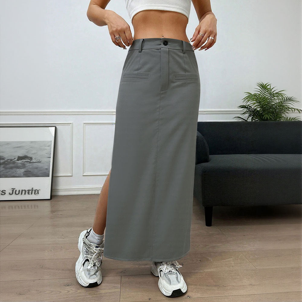 Jupe longue pour femme avec fente latérale Levoire