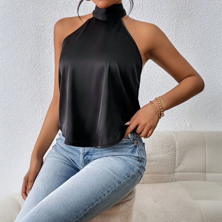 Haut élégant femme à dos nu avec finition soyeuse Levoire
