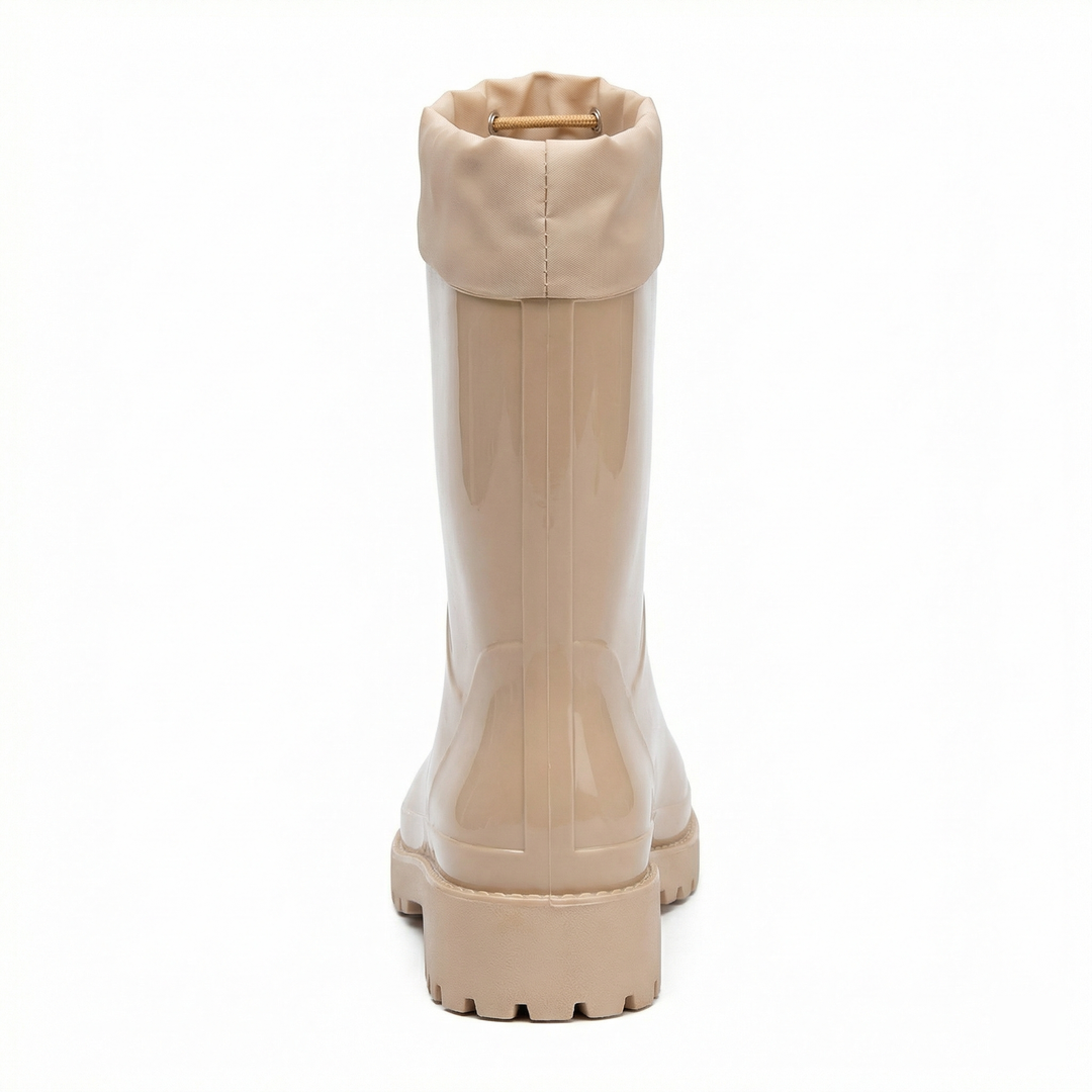 Femmes Bottes en caoutchouc de haute qualité et stylées avec système de lacets réglable Avriane