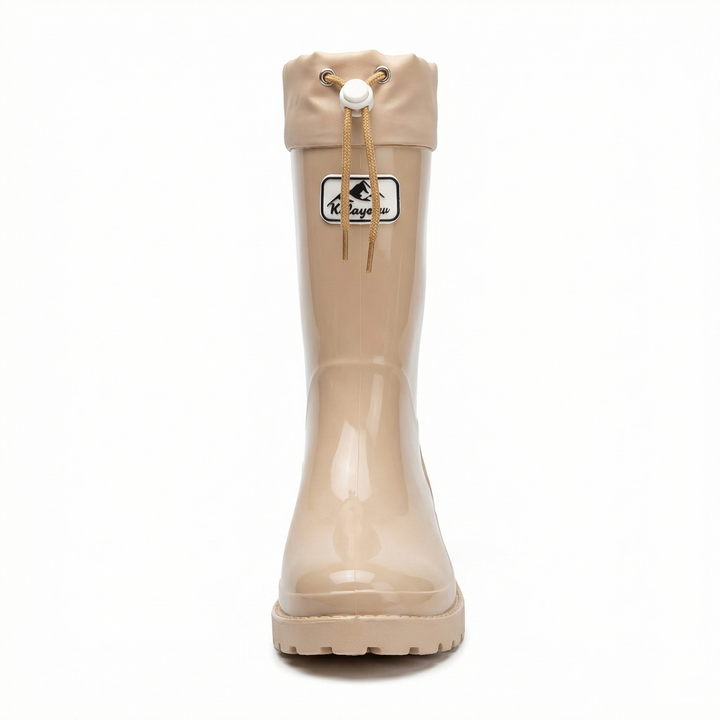 Femmes Bottes en caoutchouc de haute qualité et stylées avec système de lacets réglable Avriane
