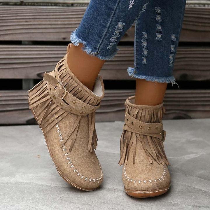 Levoire | Bottines Boho Avec Ornements Et Boucles Pour Femmes