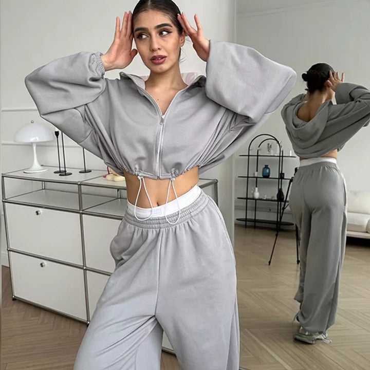 Levoire | T-shirt à capuche confortable Pantalons élastiques Ensemble