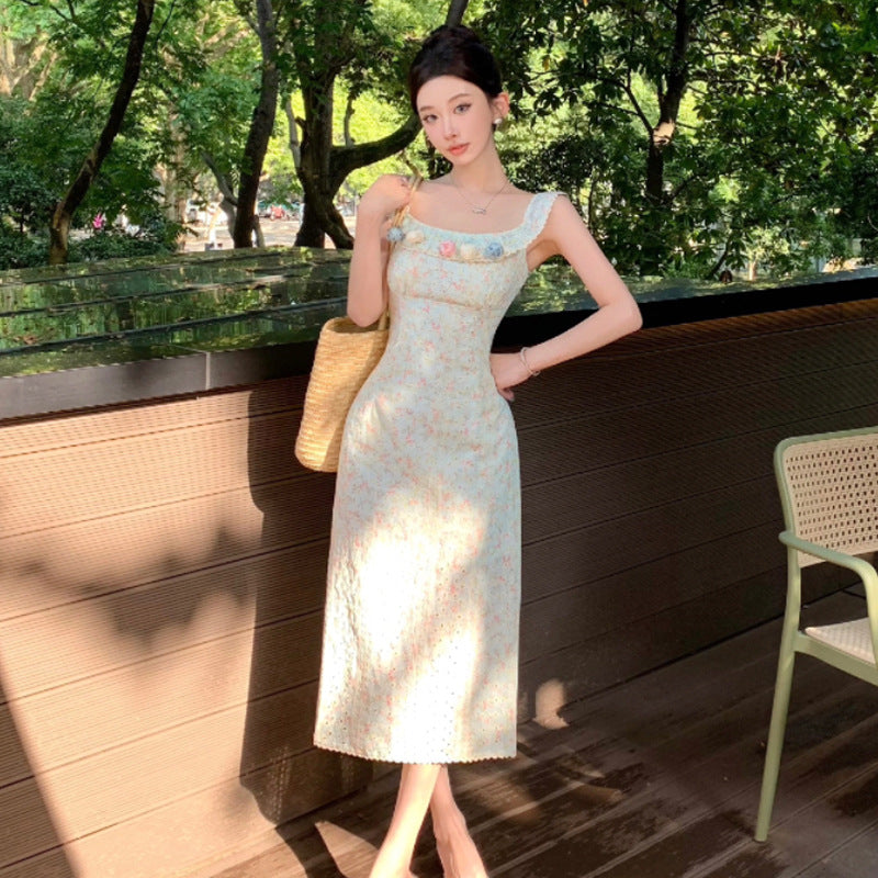 Levoire | robe ajustée à fleur avec perforations