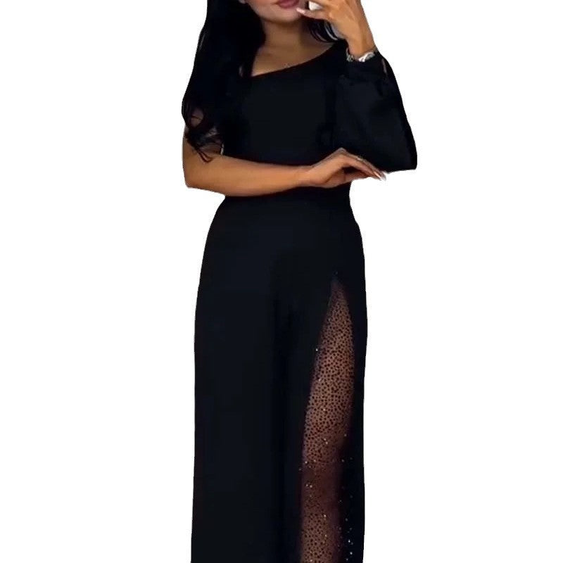 Combinaison élégante pour femme avec des détails de transparence excitants Levoire