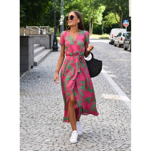 Levoire | Robe Maxi Vivante Avec Motif Floral