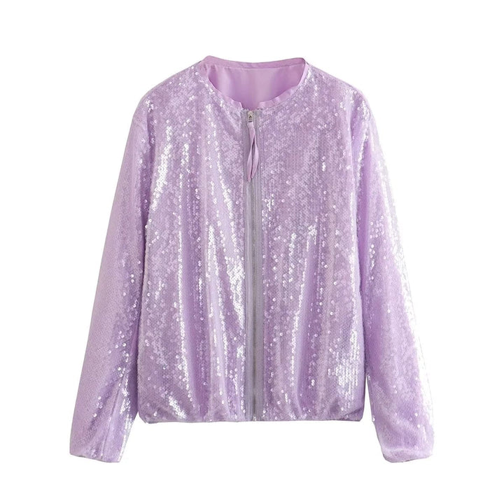 Levoire | Veste Bomber Avec Sequins Lila