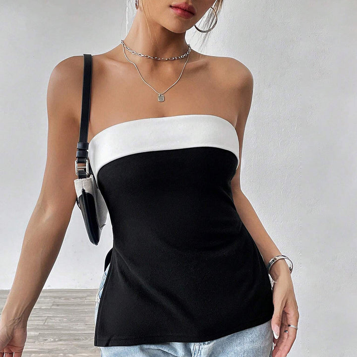 Débardeur pour femmes avec une silhouette ajustée et un design contrasté élégant Levoire