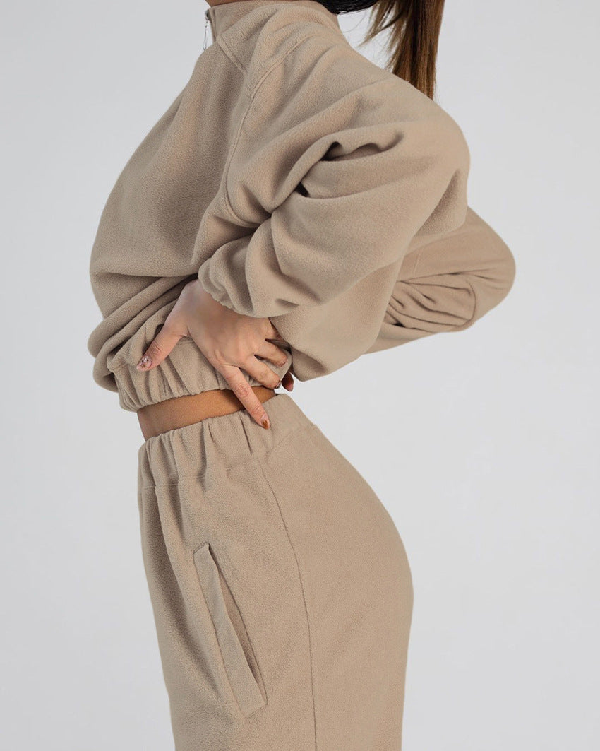 Levoire | Sweat à capuche pratique et pantalon Khaki