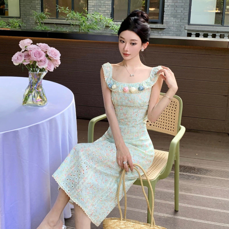 Levoire | robe ajustée à fleur avec perforations