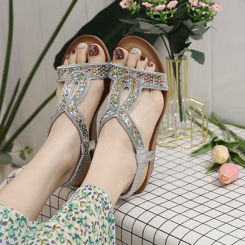 Levoire | Avec Talon Équilibré Décoré De Strass