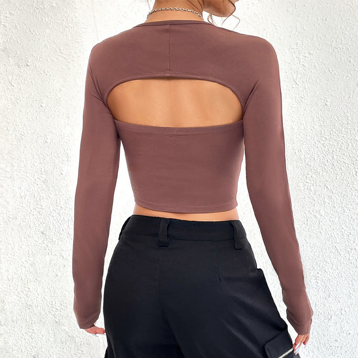 Haut pour femmes avec encolure asymétrique et manches longues Levoire