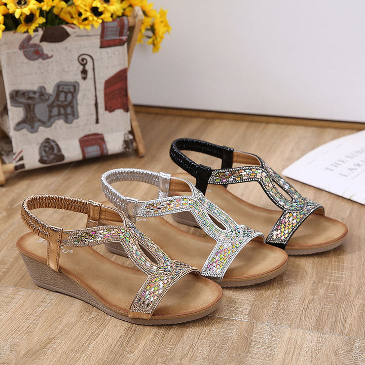 Levoire | Avec Talon Équilibré Décoré De Strass