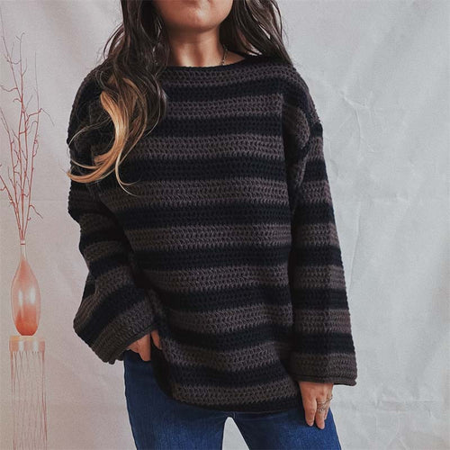 Levoire | En Tricot Rayé Décontracté