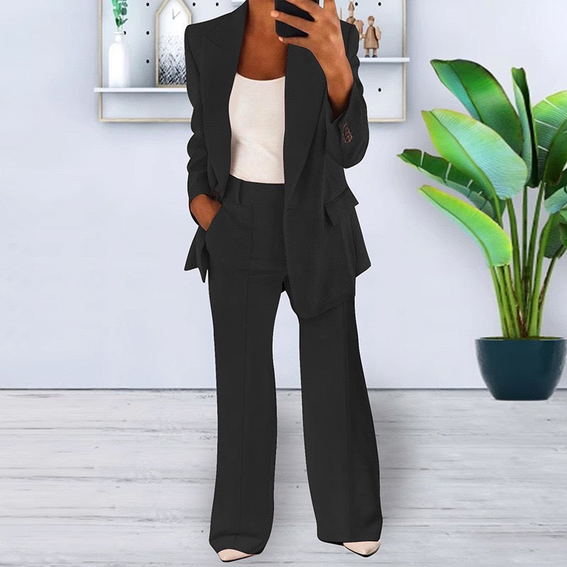 Avriane | Élégant Ensemble Sauvage Blazer et Jupe