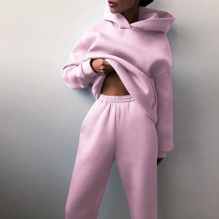 Ensemble de sweat à capuche surdimensionné et de pantalon de jogging pour femmes Levoire