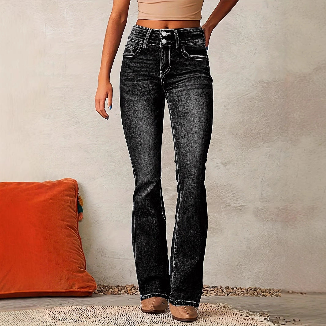 Jean bootcut taille haute femme Levoire