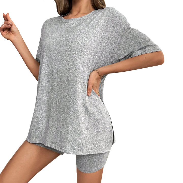 Ensemble de loisirs décontracté pour femmes avec t-shirt oversized et shorts Levoire