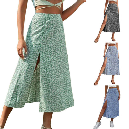 Levoire | Jupe élégante d'été fendue en A nouée à la taille