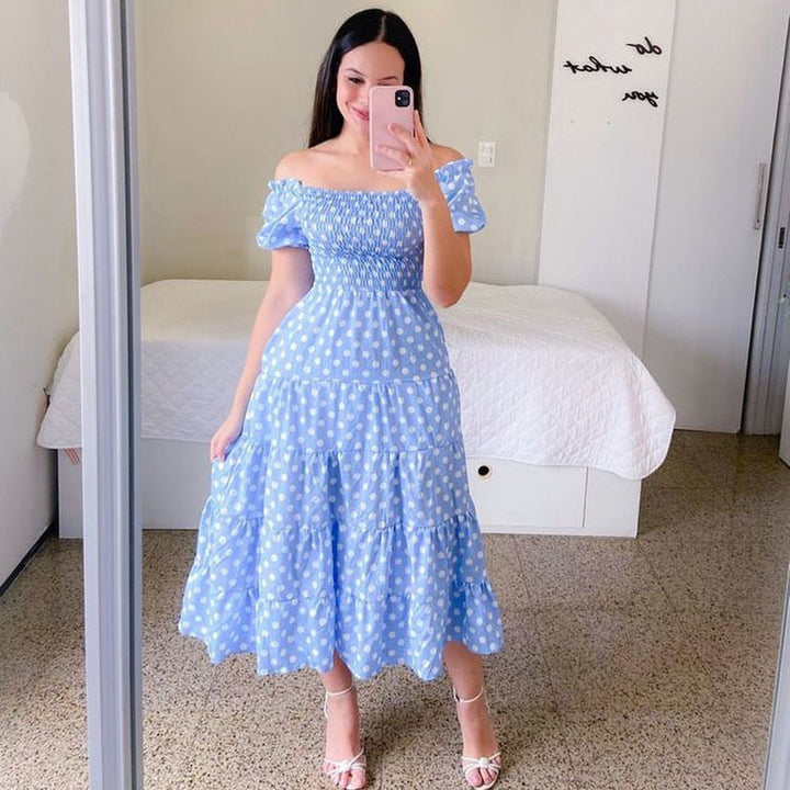 Levoire | Élégant Robe Jupe Grande À Une Épaule