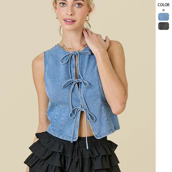 Veste en jean pour femmes avec un design à la mode en dentelle