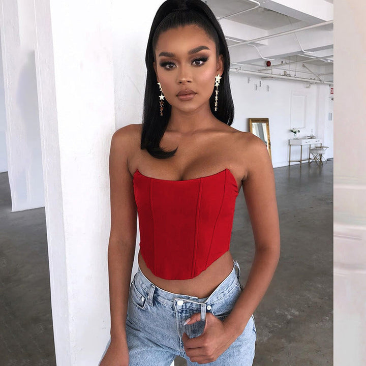 Levoire | Crop-top Découpé Dos Crop Top Une épaule