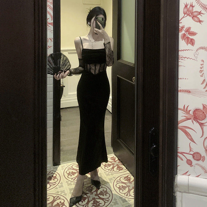 Levoire | Top robe à détails en dentelle délicate