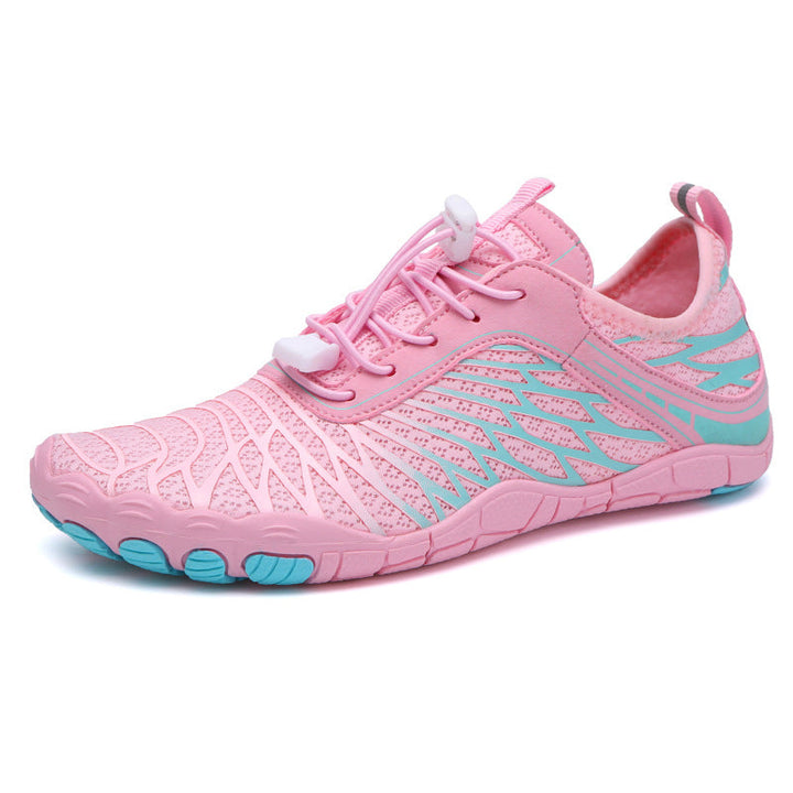 Levoire | Chaussure élégante pieds nus Rosa-Turquoise