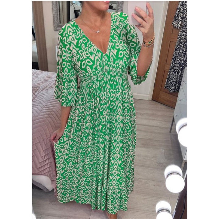 Levoire | Robe longue ample de plage Rento Vert