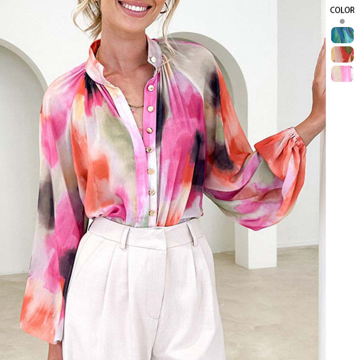 Blouse femme avec coupe ample et manches bouffantes élégantes Levoire