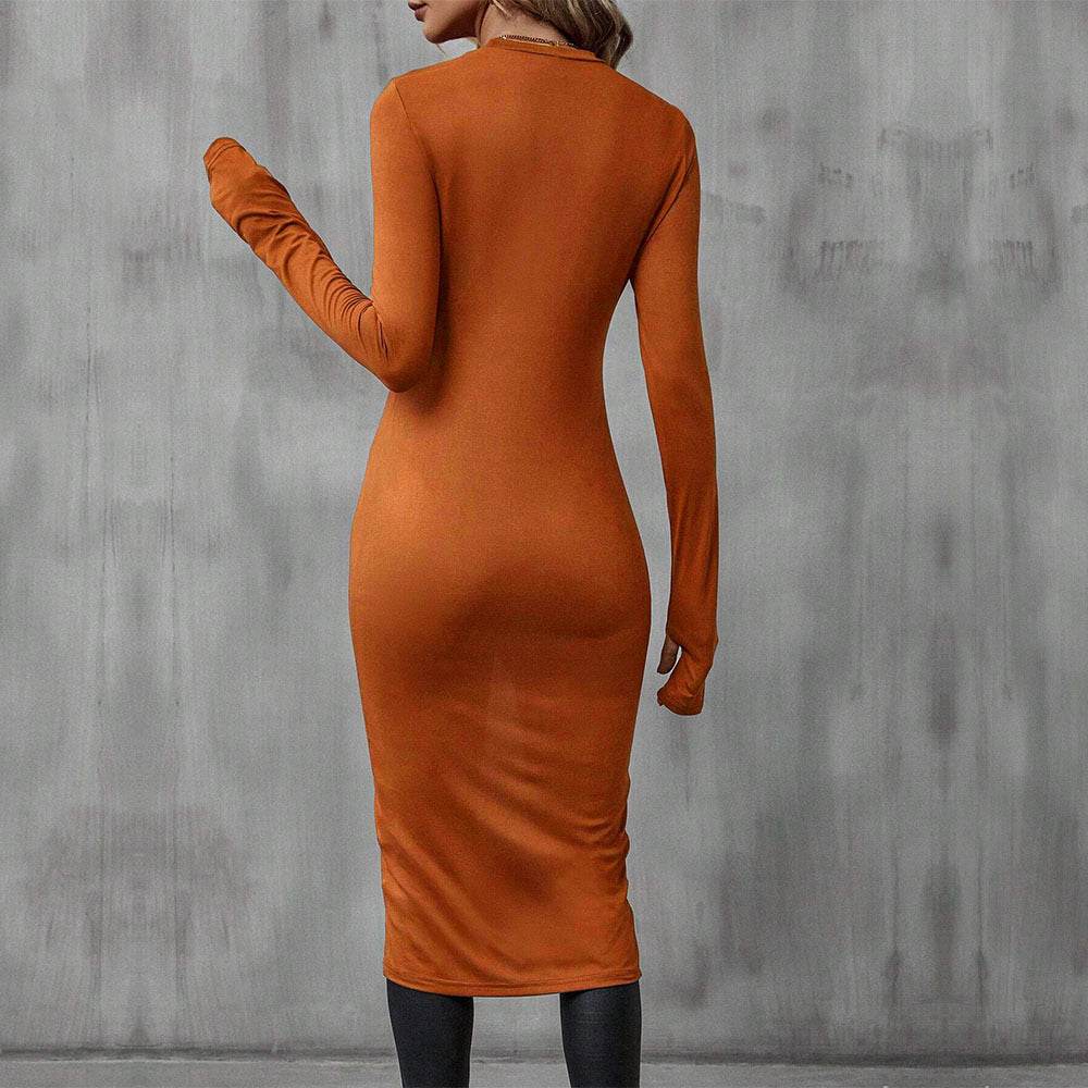 Haut enveloppant pour femmes avec manches longues et ourlet asymétrique Levoire