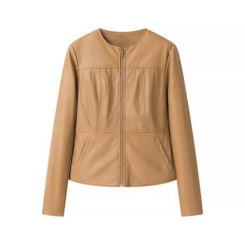Levoire | Long chaîne détail veste en cuir