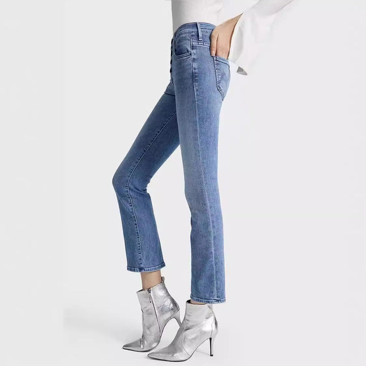 Levoire | Jean Droit Court Taille Haute