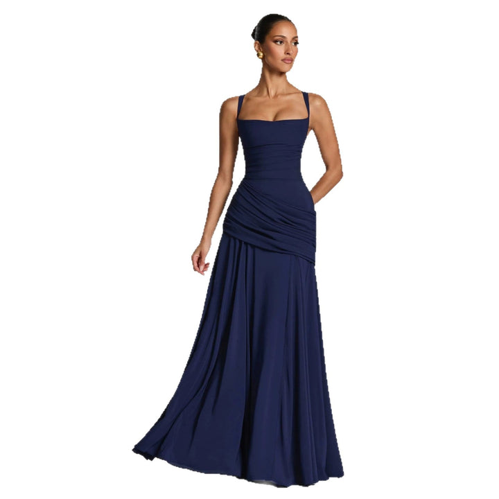 Robe fourreau pour femmes avec drapés raffinés Avriane