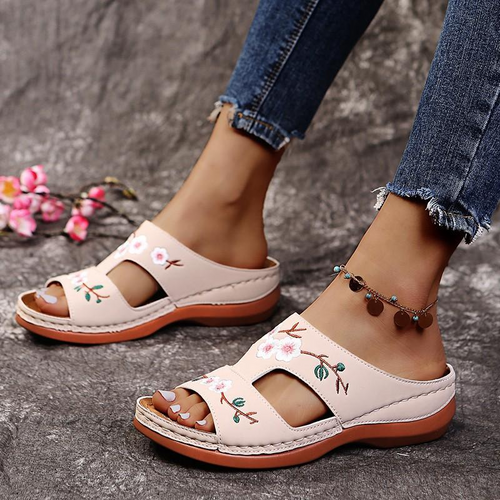 Levoire | Sandales Orthopédiques Pour Femmes Avec Motif Floral