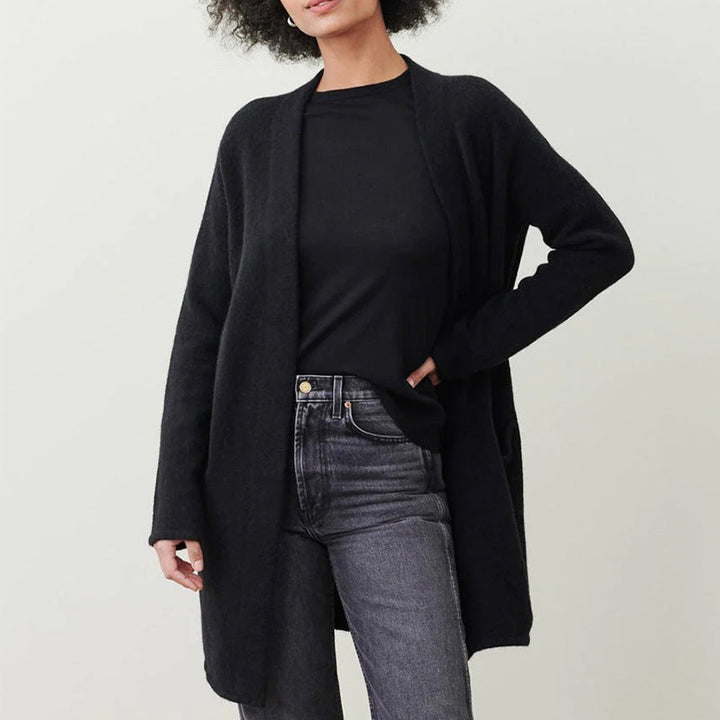 Levoire | Veste Élégante Unie Avec Poche Noir
