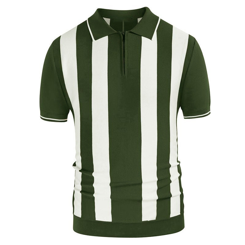 Levoire | Polo Shirt Moderne Avec Décolleté En V Et Manches Courtes Vert