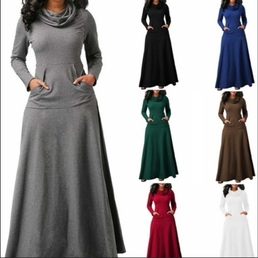Levoire | Robe Longue À Poches Solides Splice