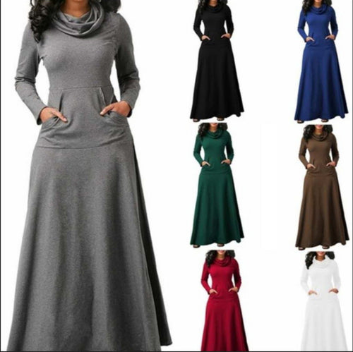 Levoire | Robe Longue À Poches Solides Splice