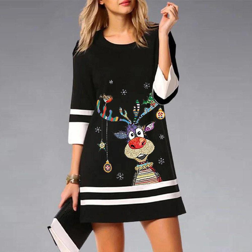 Levoire | Robe à col rond à manches courtes