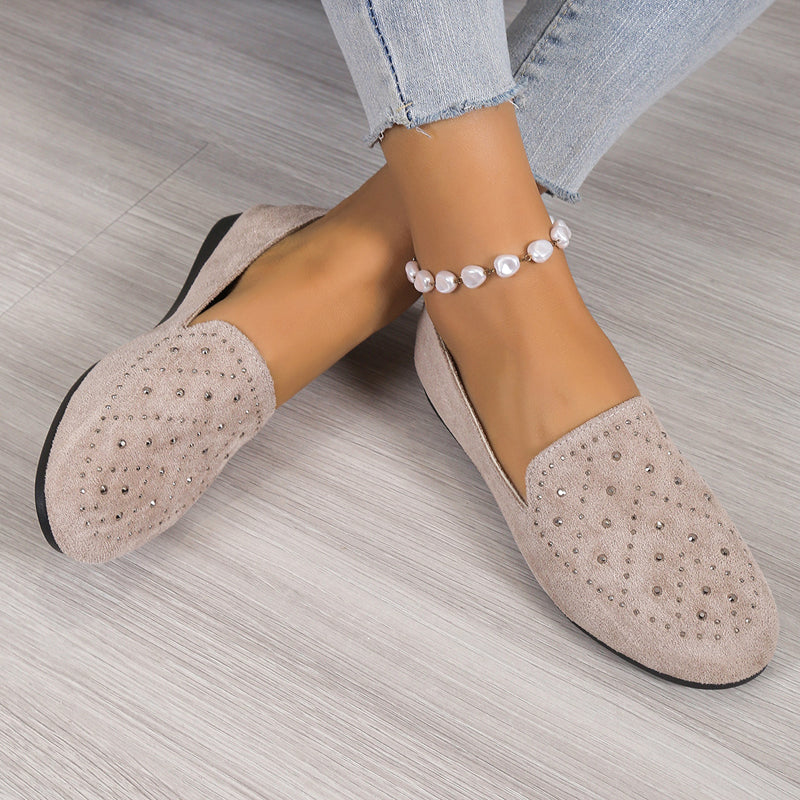 Levoire | Mules Plates Luxueuses Avec Détails En Cristal Pour Femmes