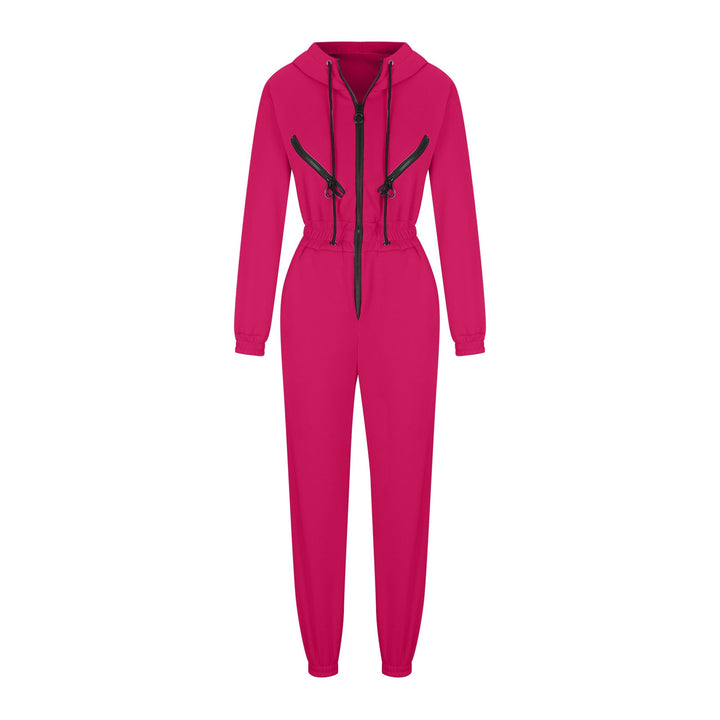 Levoire | Trendik Vêtements Ensemble de Combinaison à Capuche pour Femmes Magenta