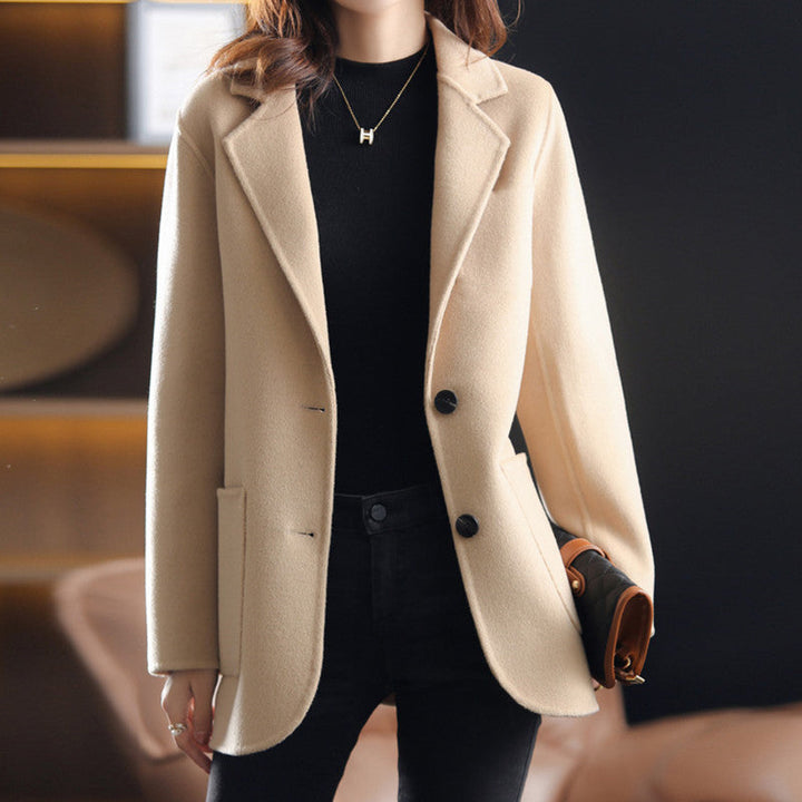 Levoire | Blazer Tweed Poches Manches Longues Beige