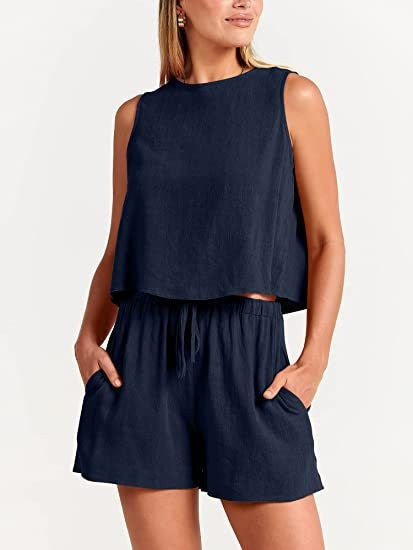 Ensemble de loisirs deux pièces pour femmes avec taille élastique Levoire