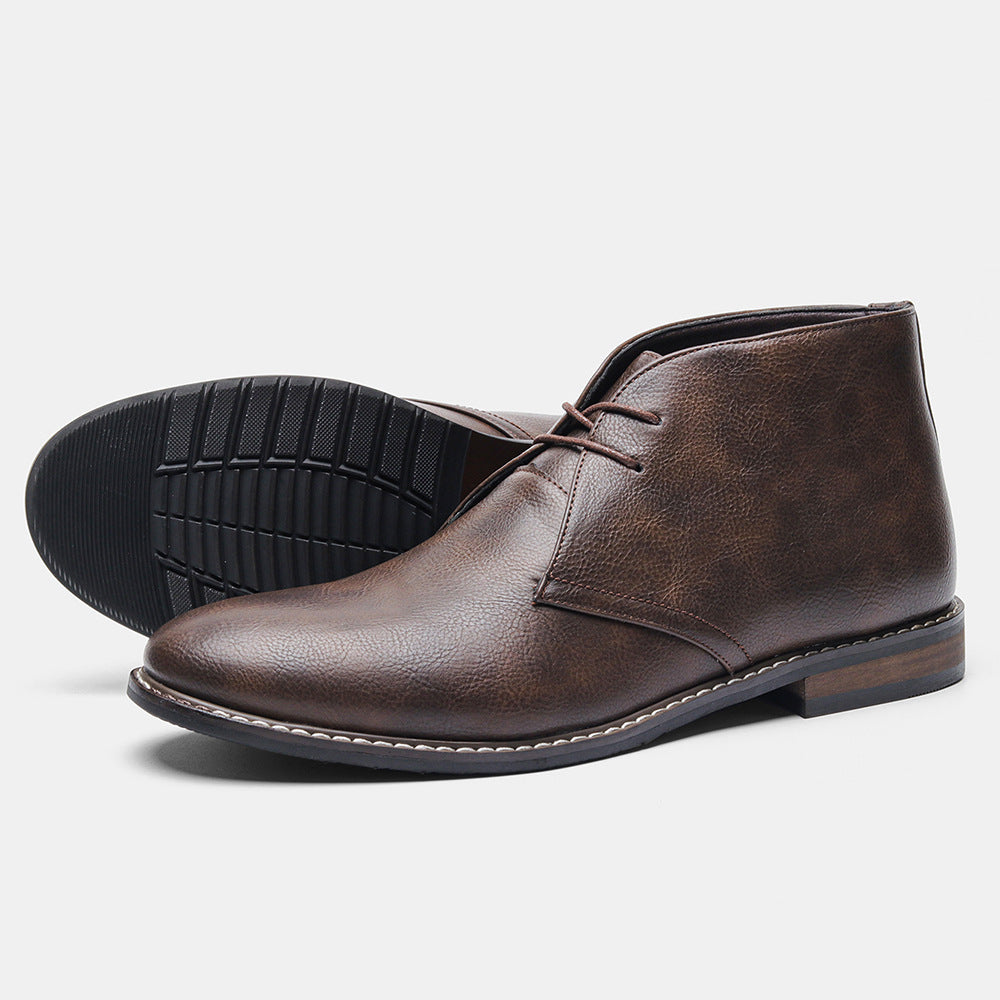 Levoire | Bottes en cuir véritable Braun