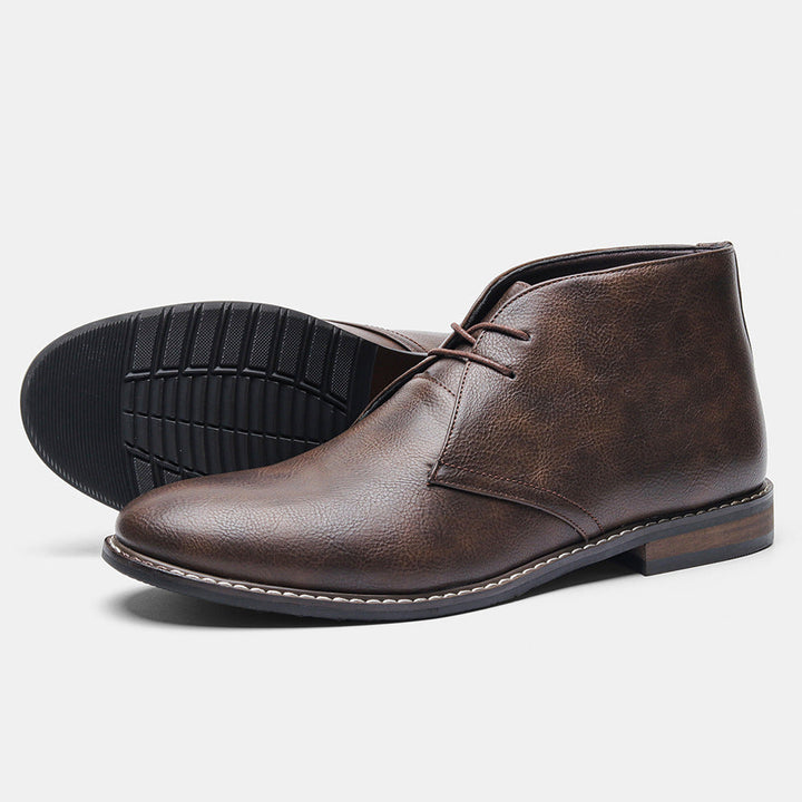 Levoire | Bottes en cuir véritable Braun