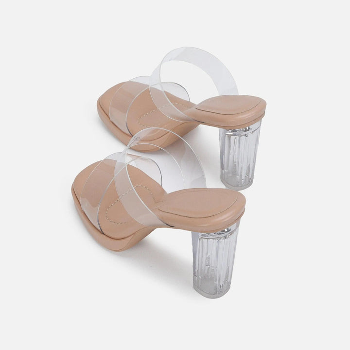 Levoire | Chaussures avec un talon épais transparent