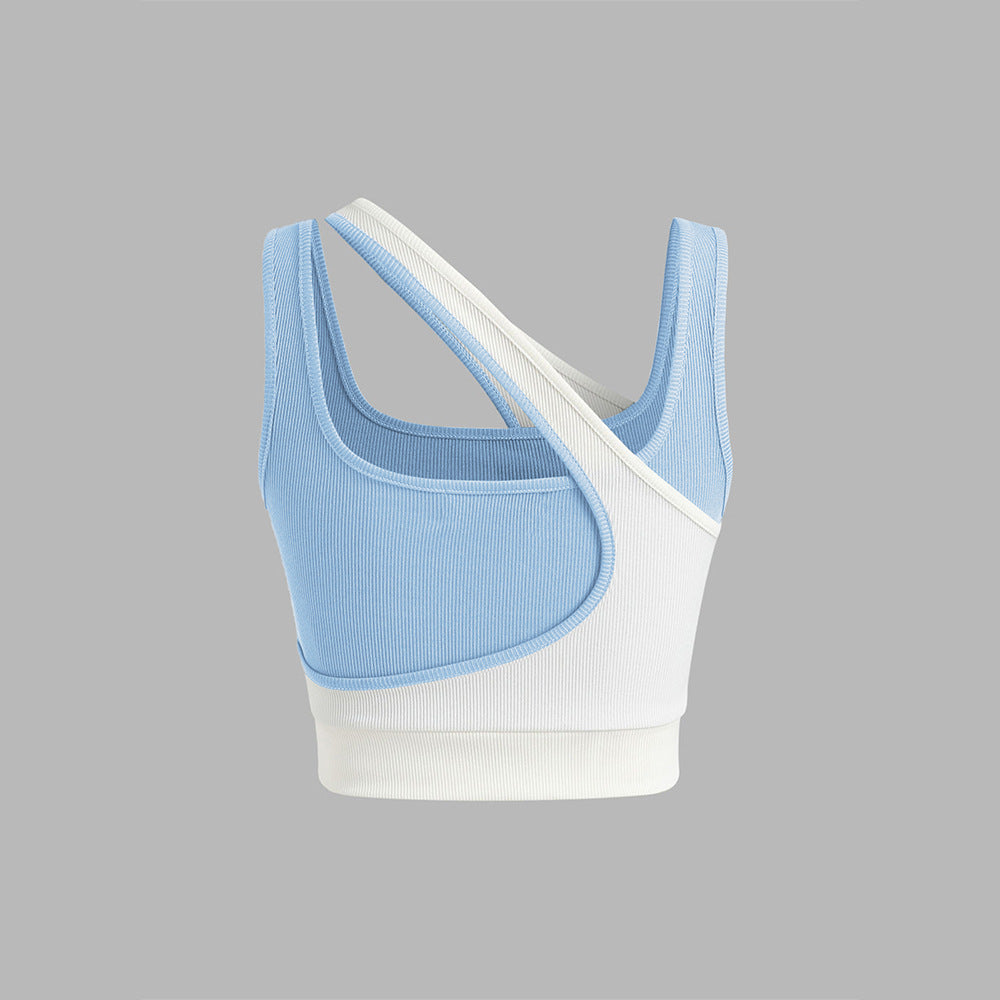 Buste de sport féminin avec design asymétrique et bretelles ajustables Levoire