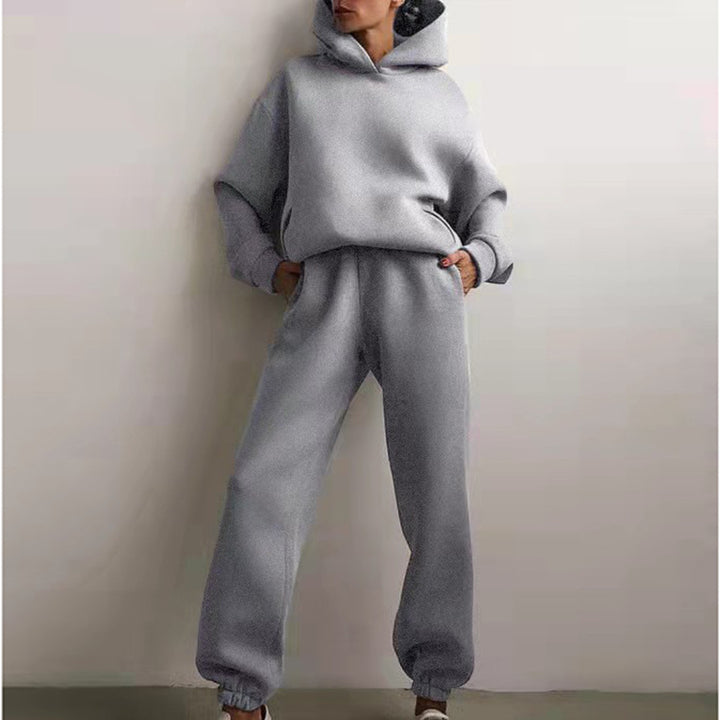 Ensemble de sweat à capuche surdimensionné et de pantalon de jogging pour femmes Levoire