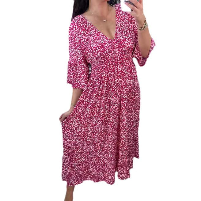 Levoire | Robe Plus Taille Fei V-océan Imprimé Floral